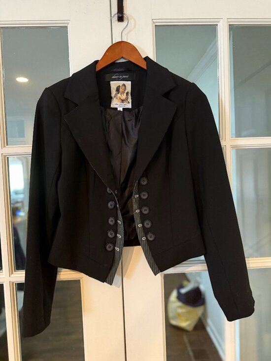 Dance in Paris Jackets & Blazers - Dance in Paris Black Jacket